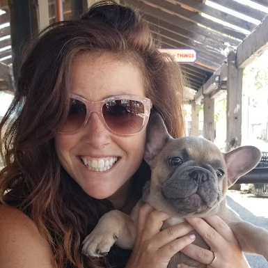Project Manager - Lisa and her dog Brutus