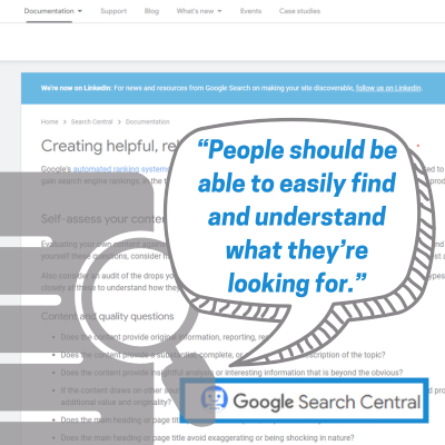 “People should be able to easily find and understand what they’re looking for.”