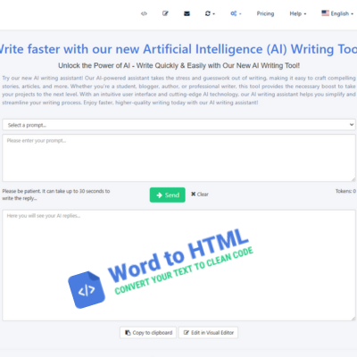 Word to HTML Screenshot